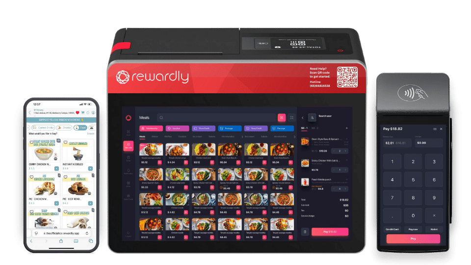 Singapore ePOS POS System for Restaurant| Rewardly CommerceOS