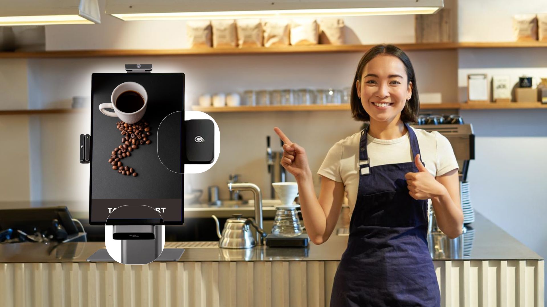 Rewardly Kiosk built-in with SoftPOS and QR code scanner