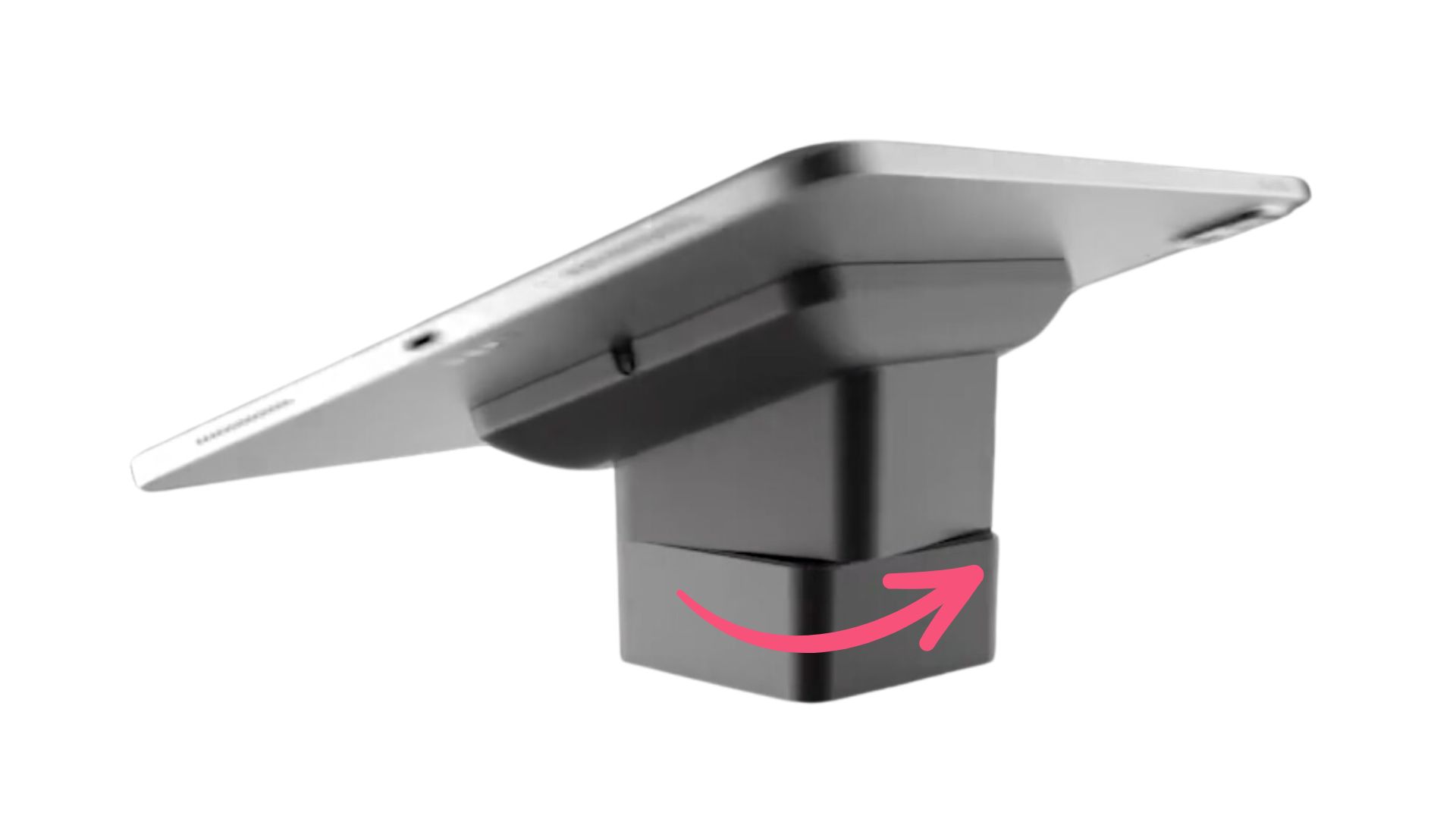 Rewardly Stand allows the Rewardly Tab to mount, secure, and swivel 180 degrees for optimum customer shopping experience.