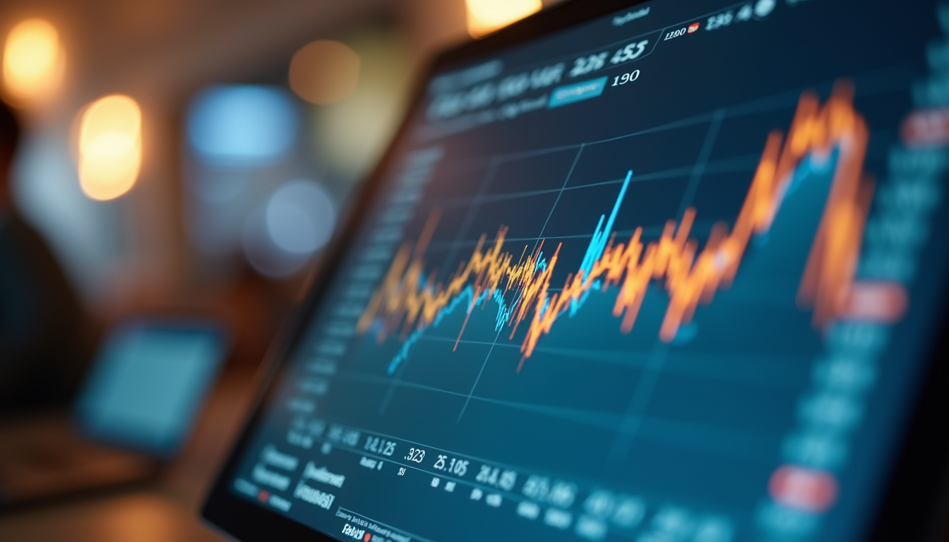 Close-up view of a POS screen showing sales analytics